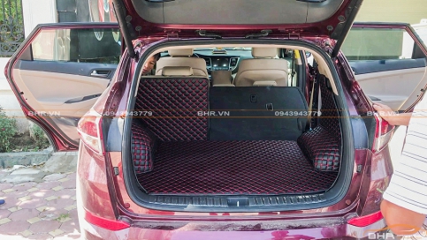 Thảm lót cốp ô tô Hyundai Tucson giá tại xưởng, rẻ nhất Hà Nội, TPHCM